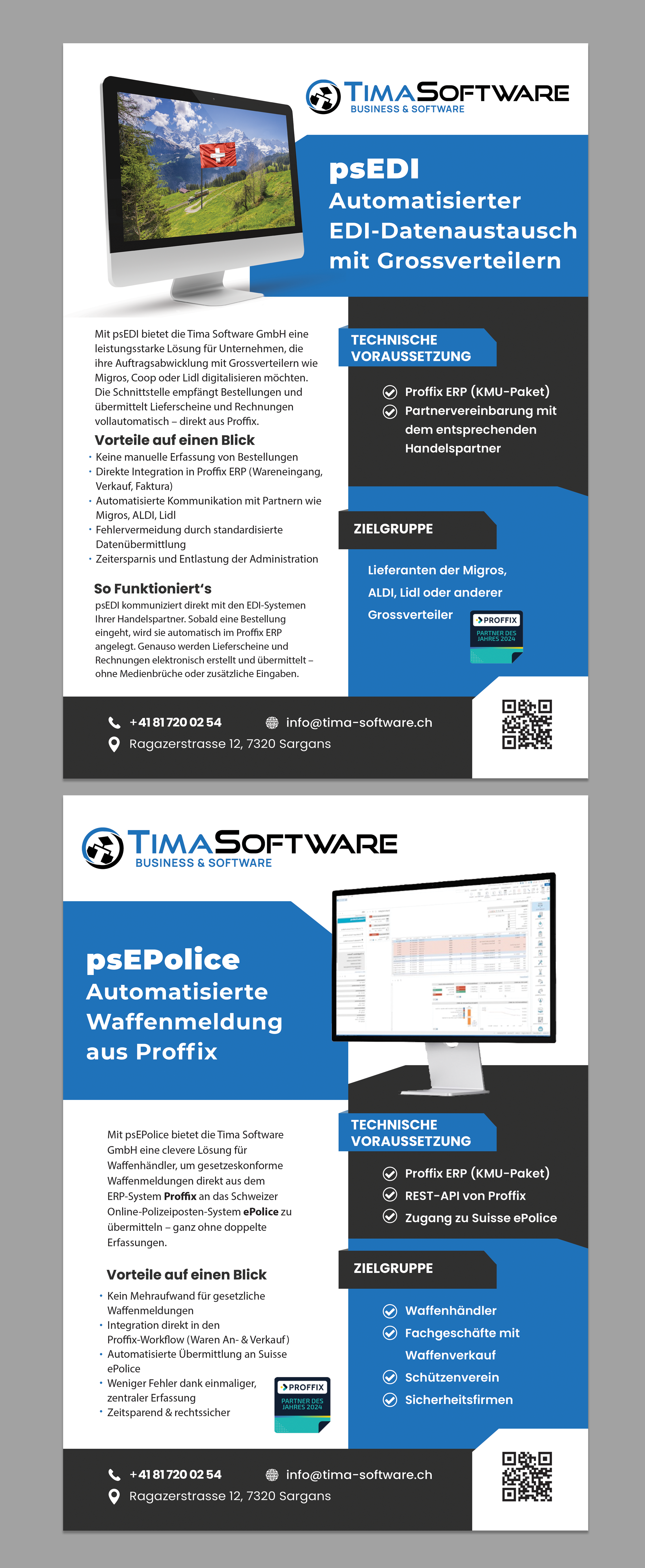 Flyer Design by Osama Soliman for ProSim GmbH | Design #35688388