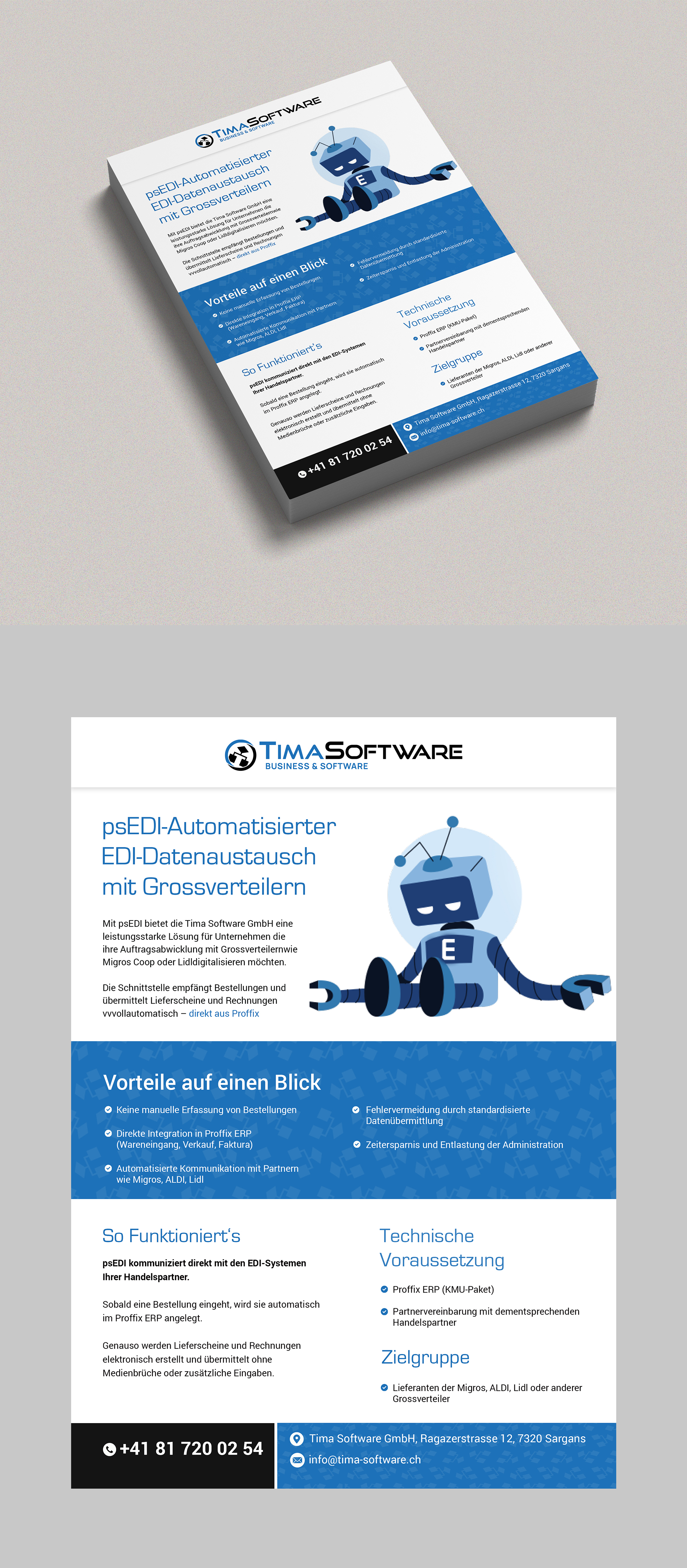 Flyer Design by Design Motion for ProSim GmbH | Design #35659583