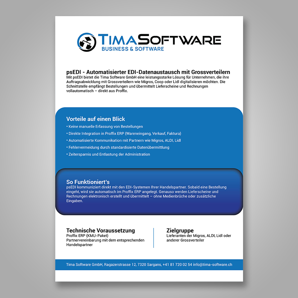 Flyer Design by YourLogoMaster for ProSim GmbH | Design #35670984