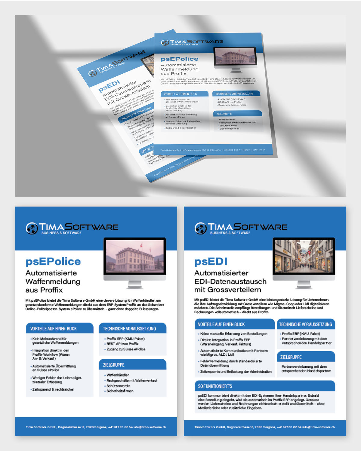 Flyer Design by Des!gn for ProSim GmbH | Design #35676309