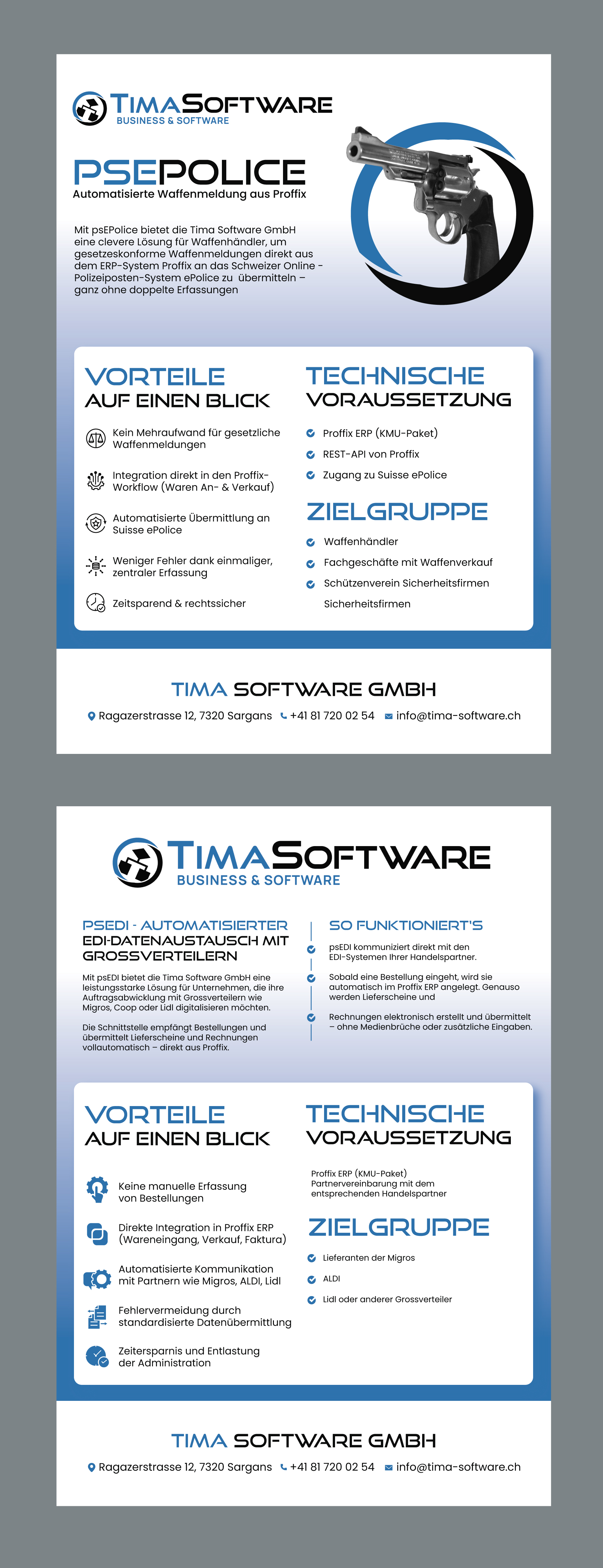 Flyer Design by saurov for ProSim GmbH | Design #35663165