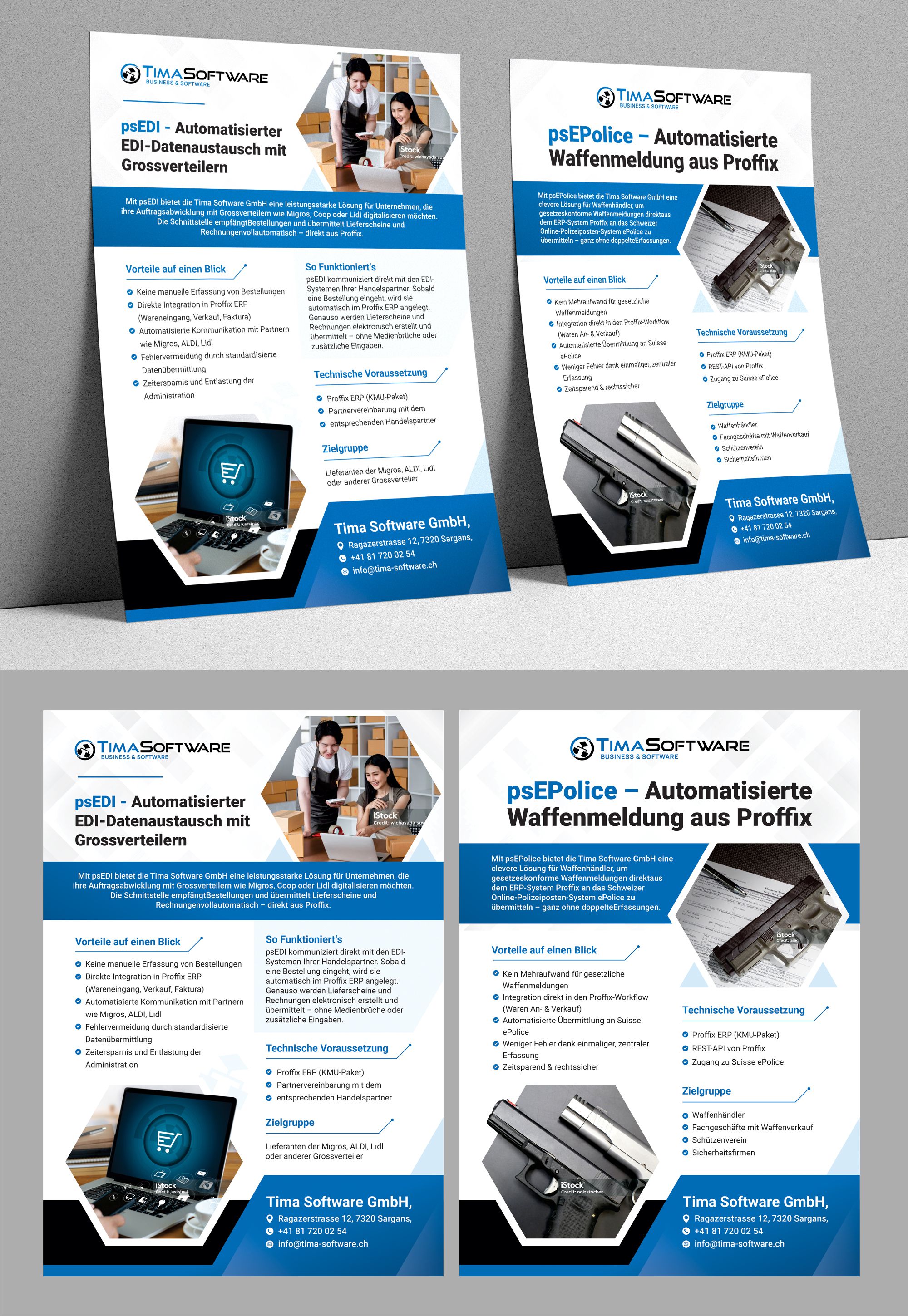 Flyer Design by Dzhafir for ProSim GmbH | Design #35668325