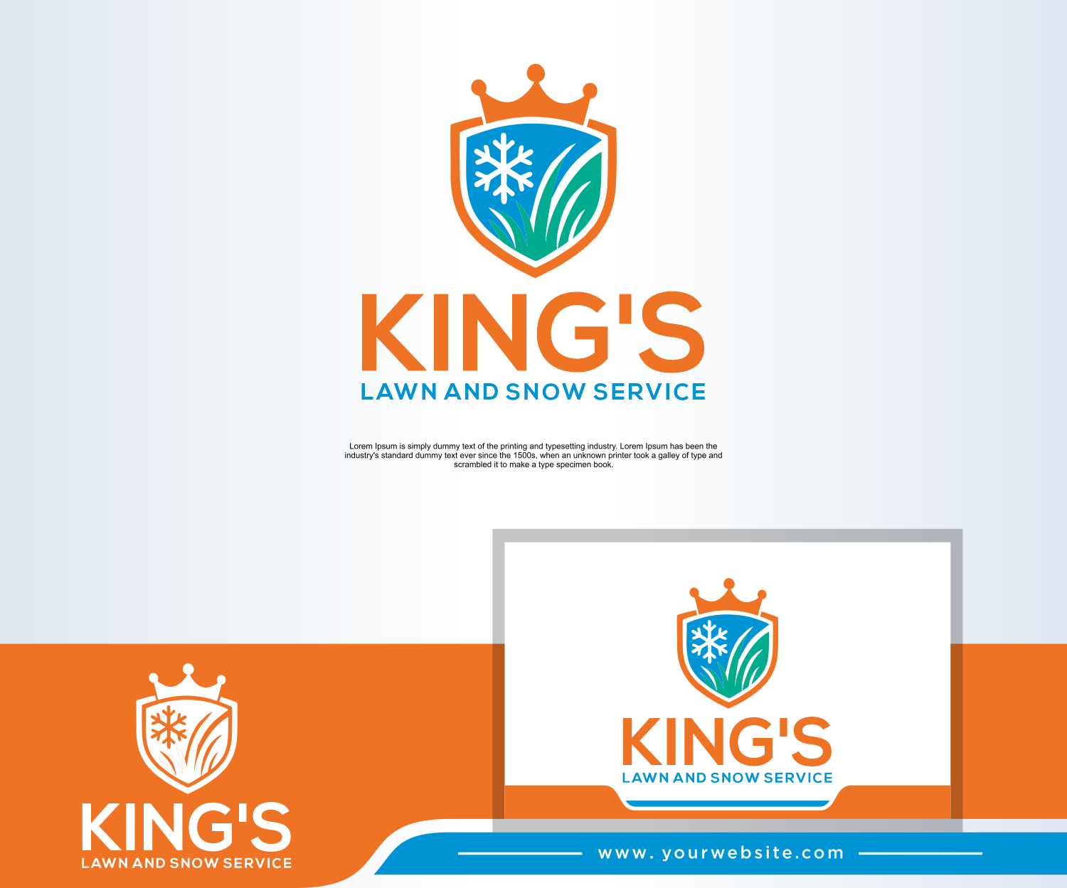 Logo Design by in creative for King's LawnCare | Design #35728112