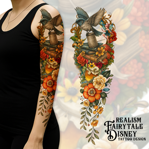 Realism Fairytale Disney Tattoo sleeve