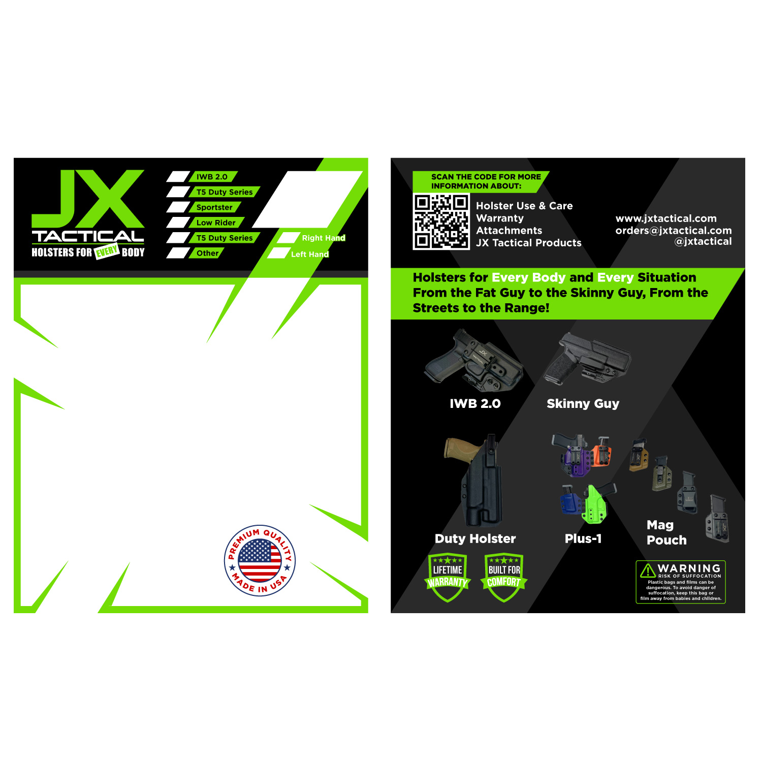 Packaging Design by Sergio Coelho for JX Tactical | Design #35678257