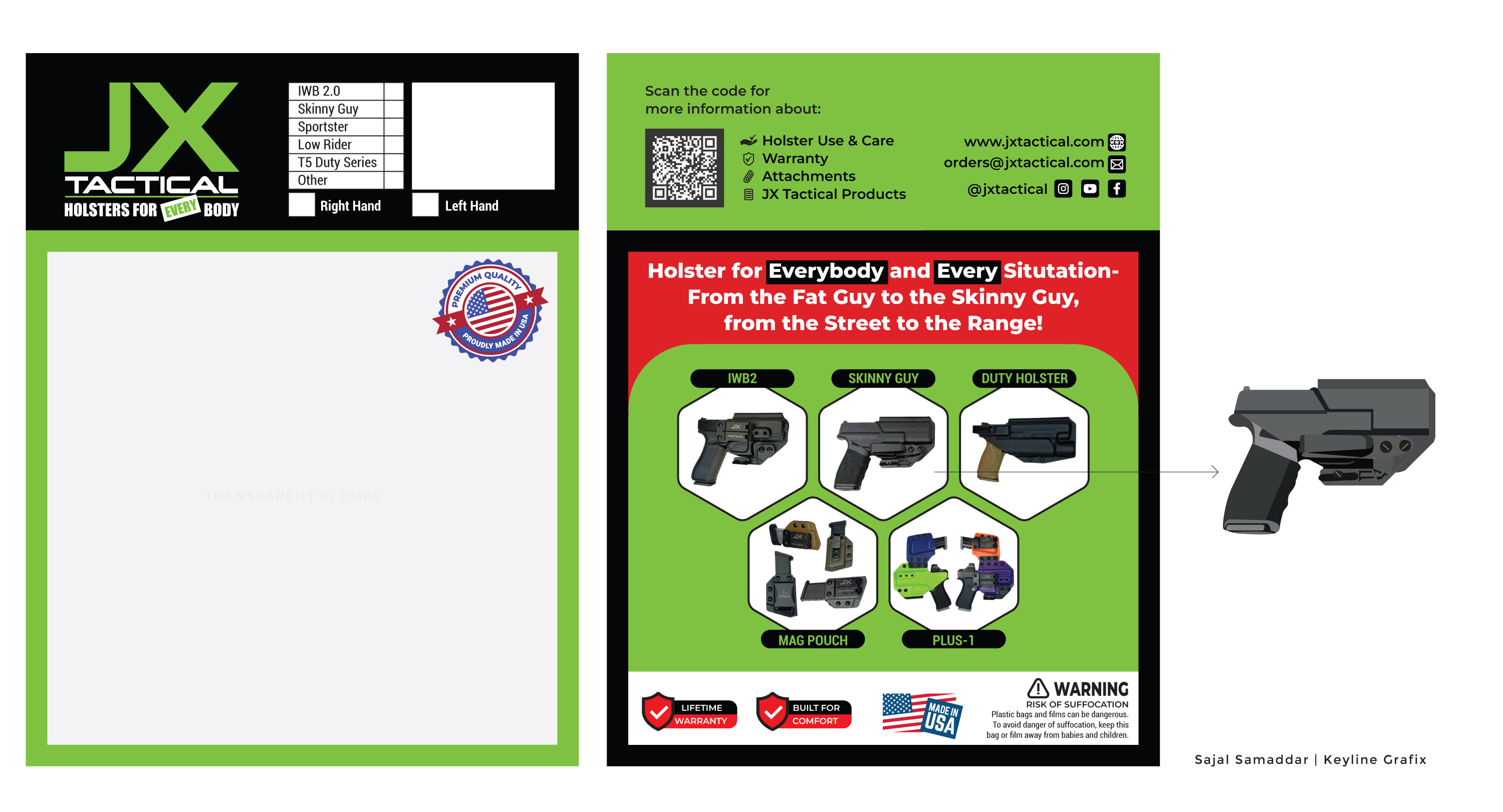 Packaging Design by Sajal Samaddar for JX Tactical | Design #35680646