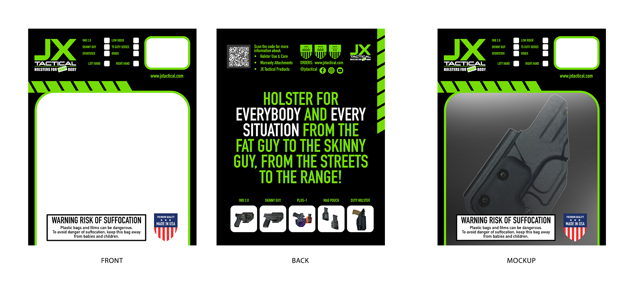 Packaging Design by aputski for JX Tactical | Design #35679069