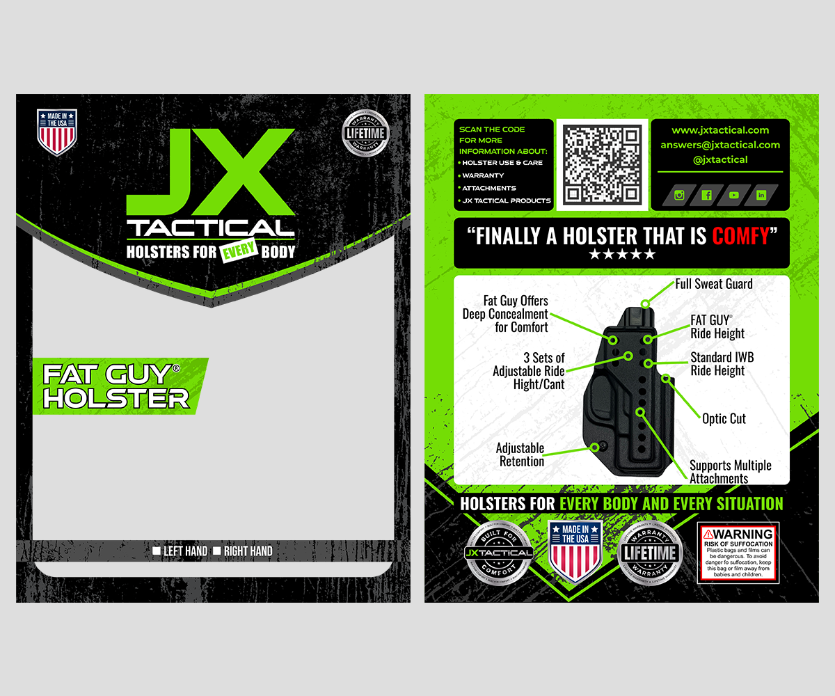 Packaging Design by Lezette_G for JX Tactical | Design #35768938