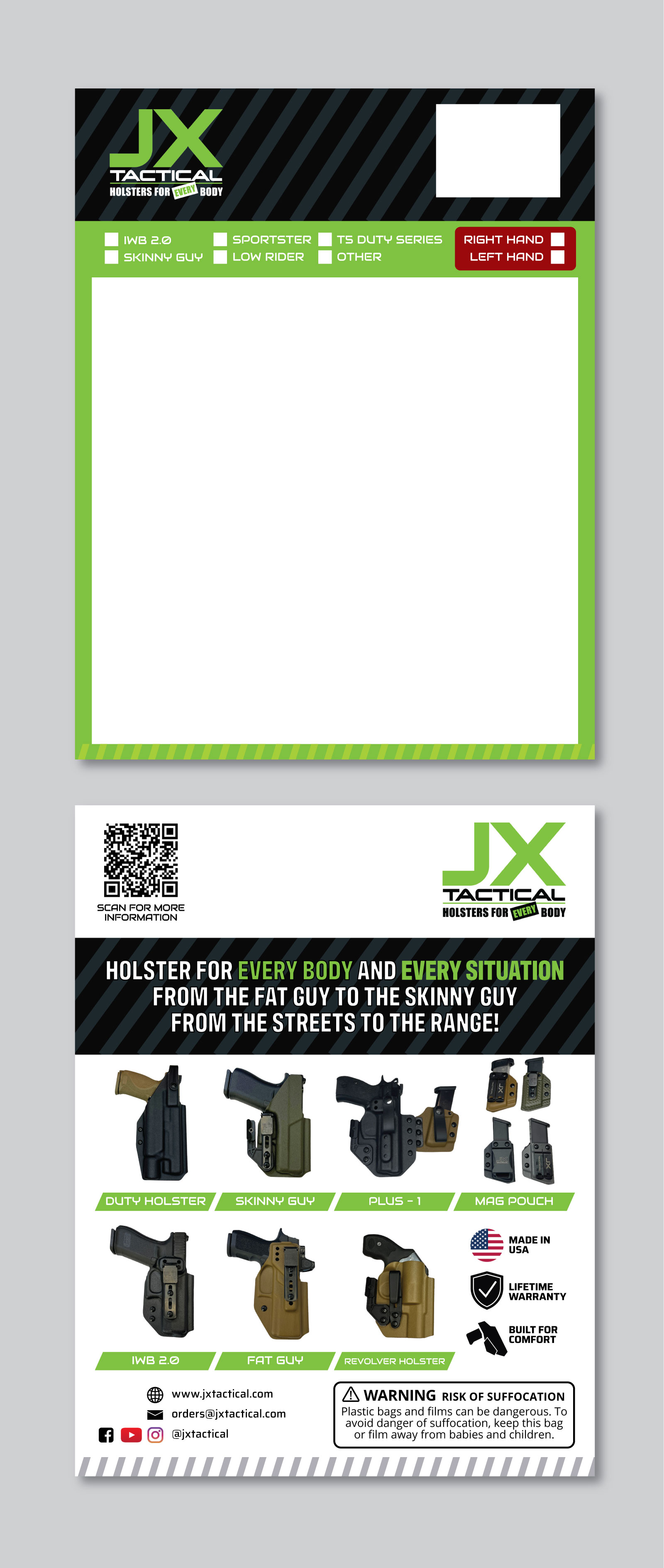 Packaging Design by Fajr. for JX Tactical | Design #35680315