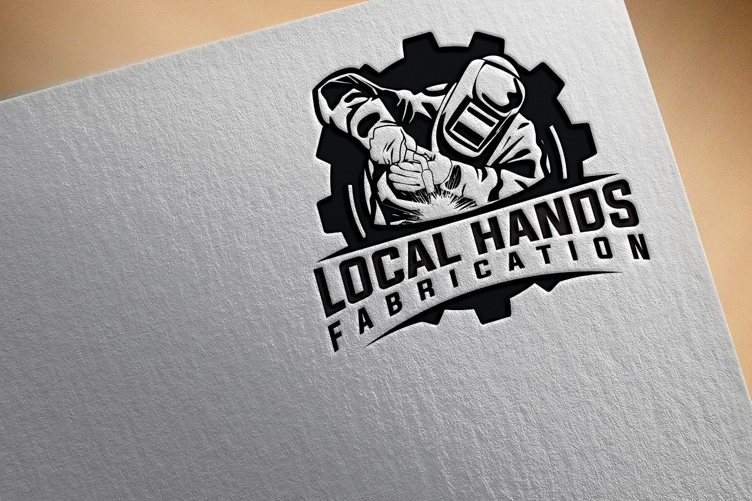 Logo Design by Rosalie.. for Local hands fabrication | Design #35686521