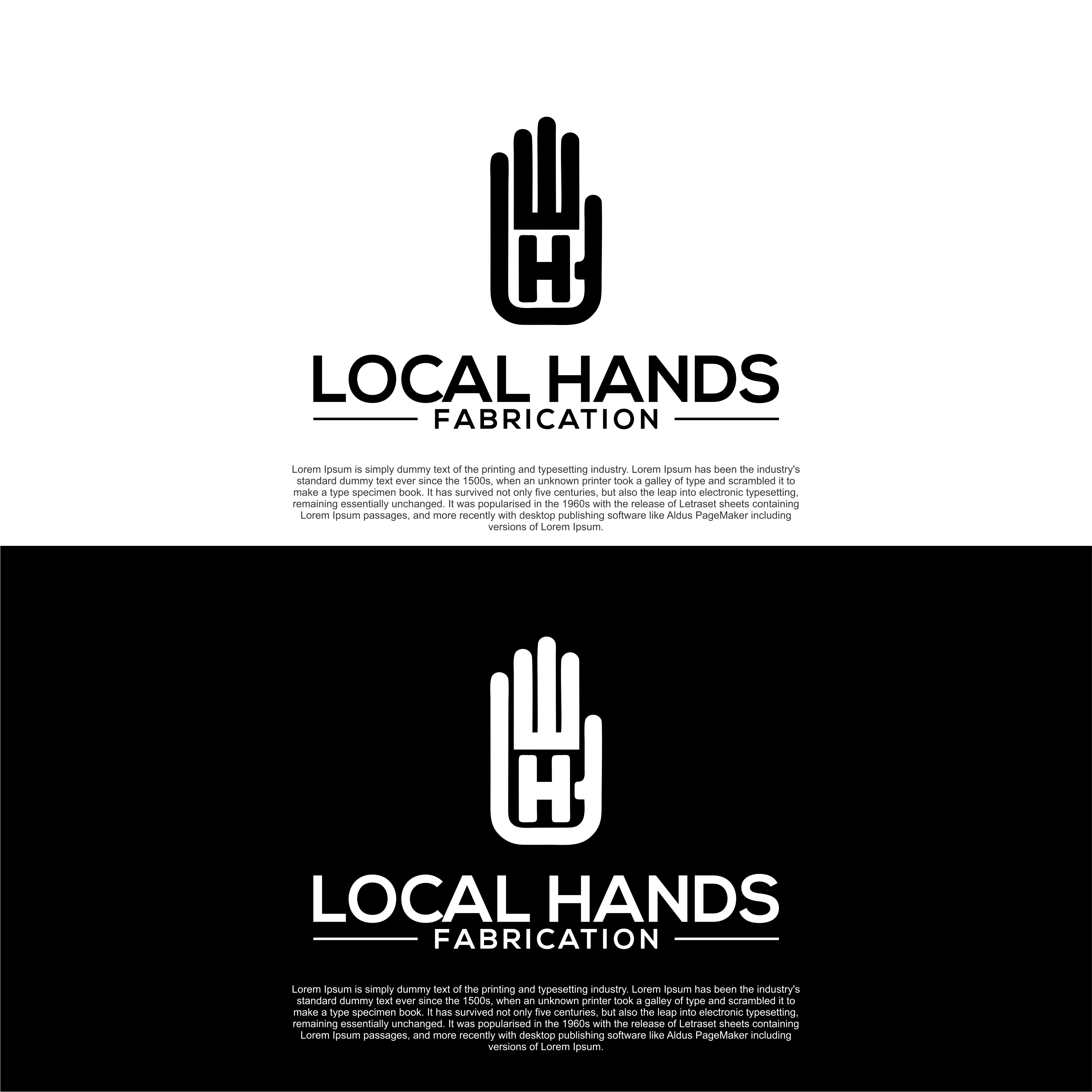 Logo Design by diego costa for Local hands fabrication | Design #35683259