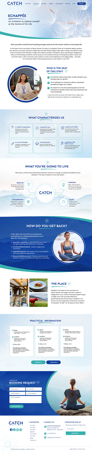 Web Design by Blue Sparrow for Catch Your Breath Sàrl | Design: #35815764