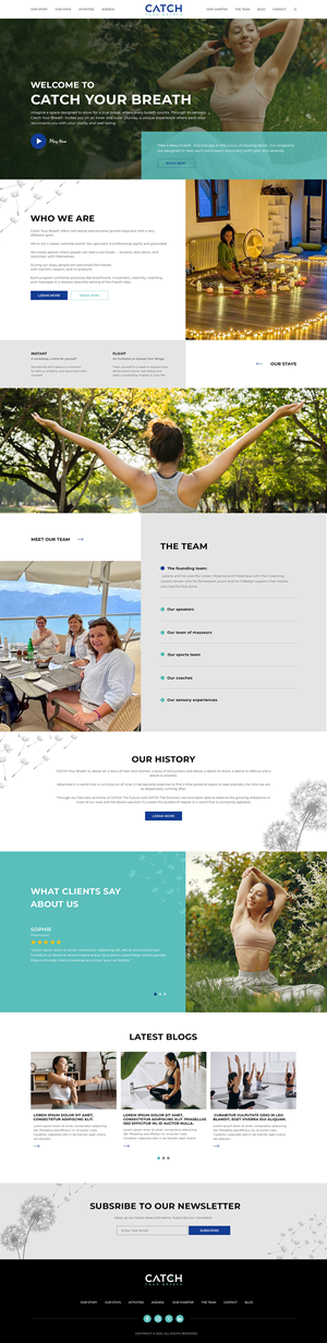 Web Design by IDesign1606 for Catch Your Breath Sàrl | Design: #35697218