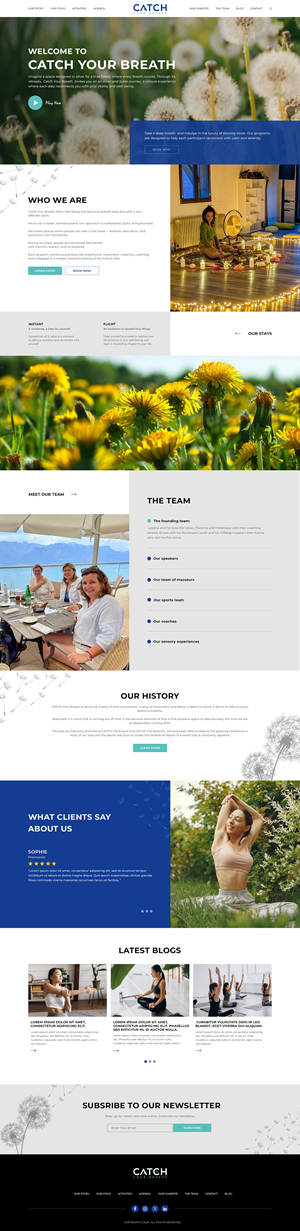 Web Design by IDesign1606 for Catch Your Breath Sàrl | Design: #35697220