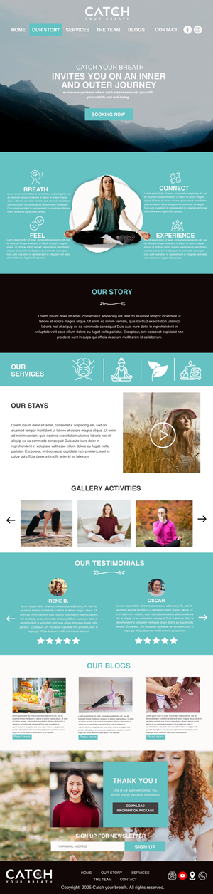 Web Design by Topi ufo for Catch Your Breath Sàrl | Design: #35702743