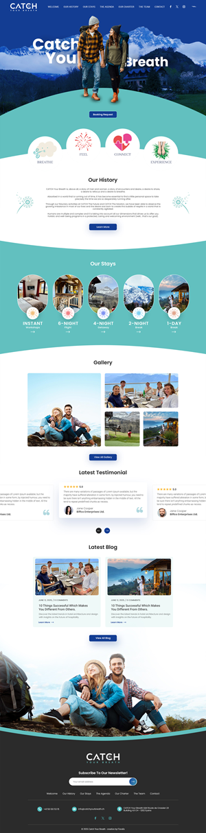 Web Design by Anup Innovations for Catch Your Breath Sàrl | Design: #35688796