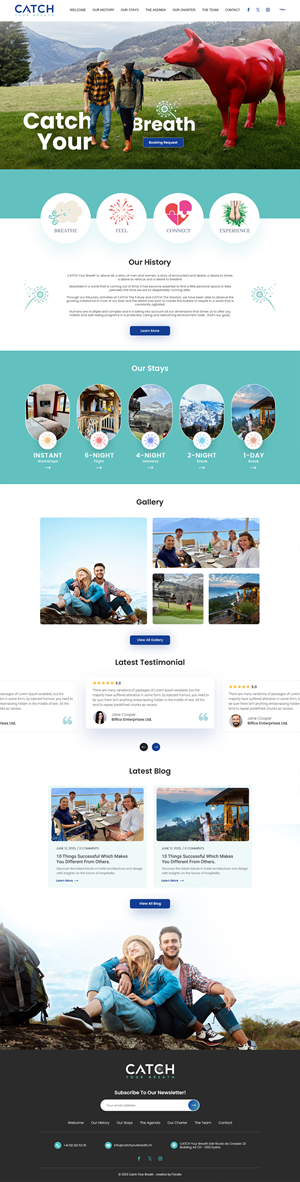 Web Design by Anup Innovations for Catch Your Breath Sàrl | Design: #35688798