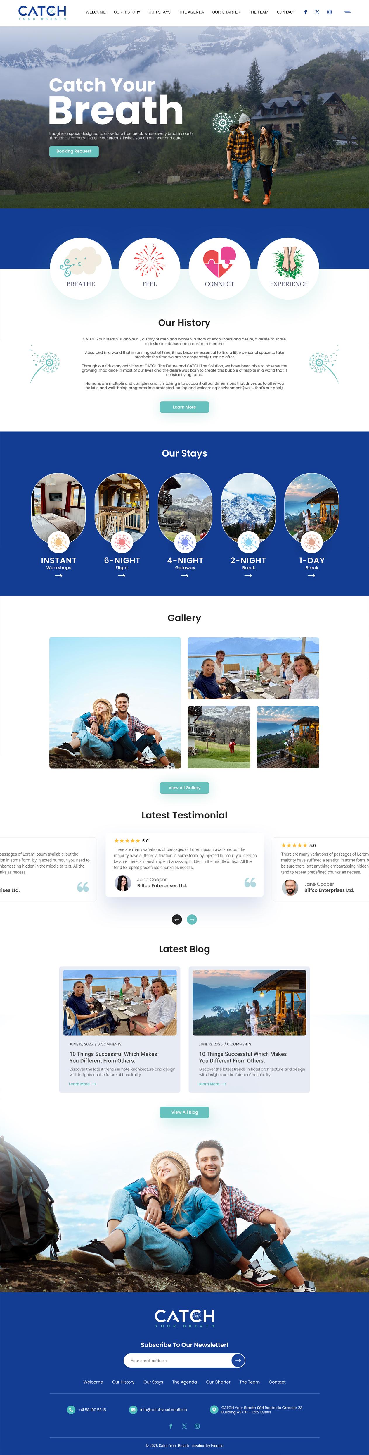 Web Design by Anup Innovations. for Catch Your Breath Sàrl | Design #35688800