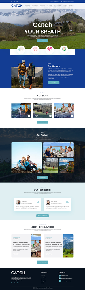 Web Design by Anup Innovations for Catch Your Breath Sàrl | Design: #35700522