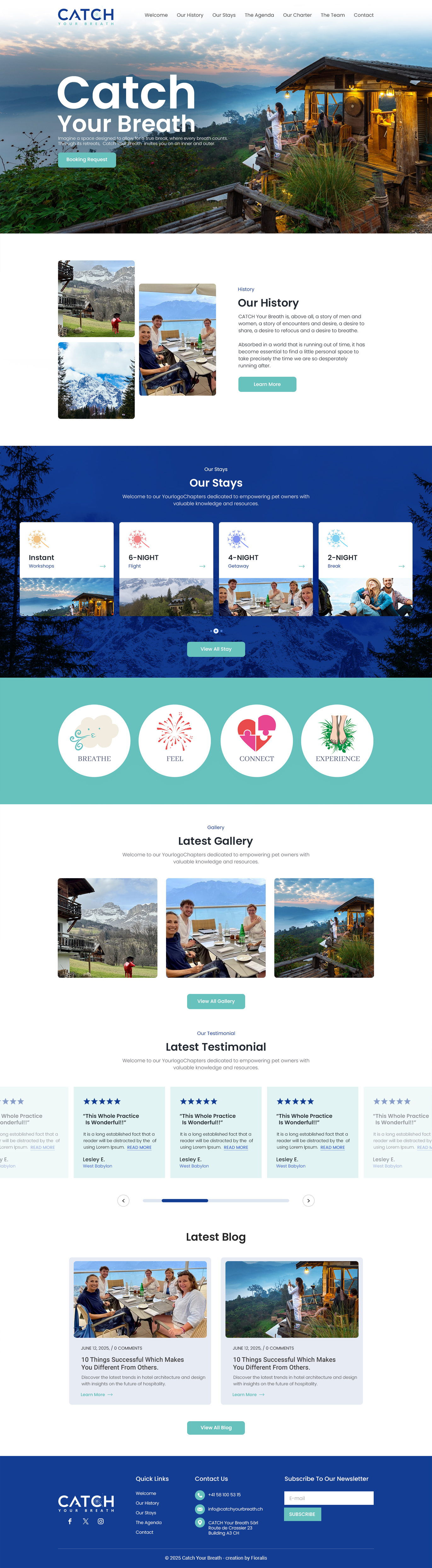 Web Design by Anup Innovations for Catch Your Breath Sàrl | Design #35700523