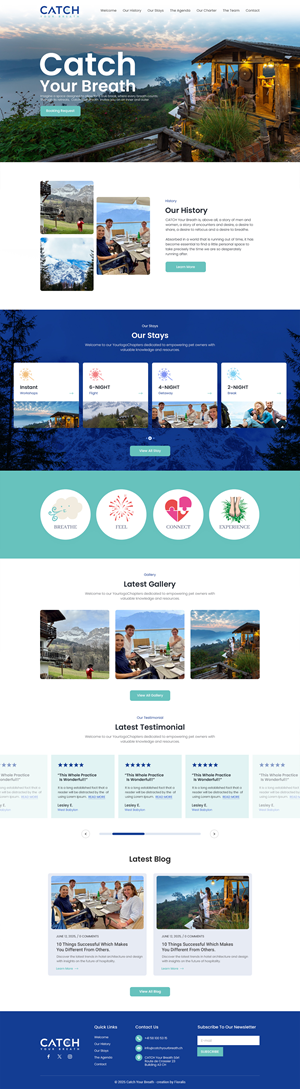 Web Design by Sanwariya Design for Catch Your Breath Sàrl | Design: #35700523