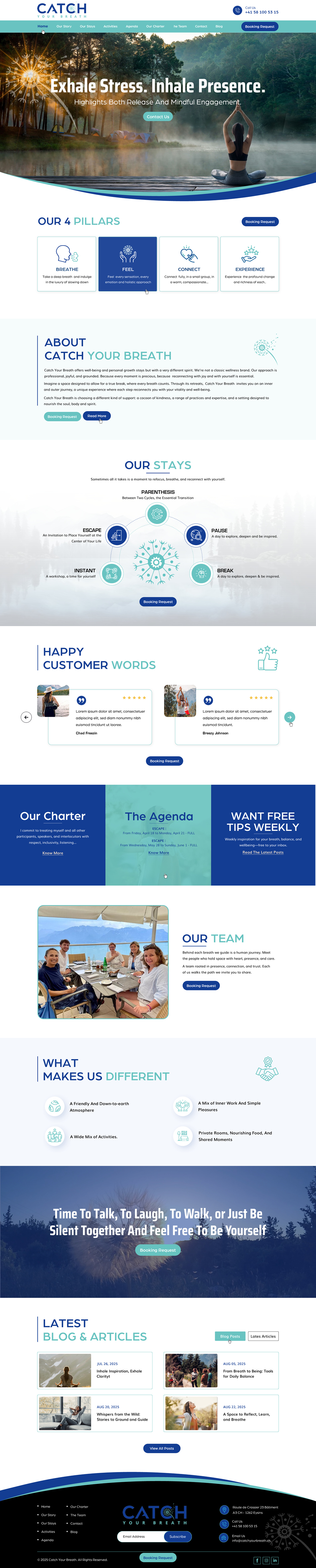 Web Design by harmi_199 for Catch Your Breath Sàrl | Design #35705770