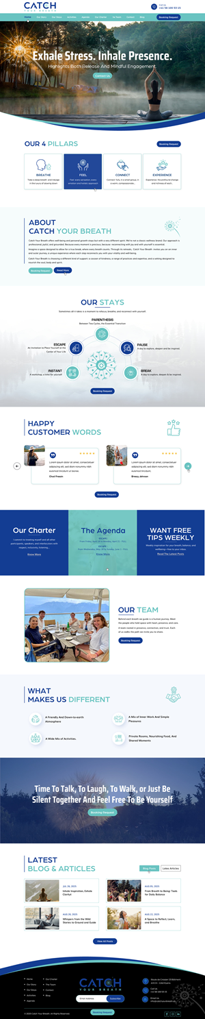 Web Design by harmi_199 for Catch Your Breath Sàrl | Design: #35705770