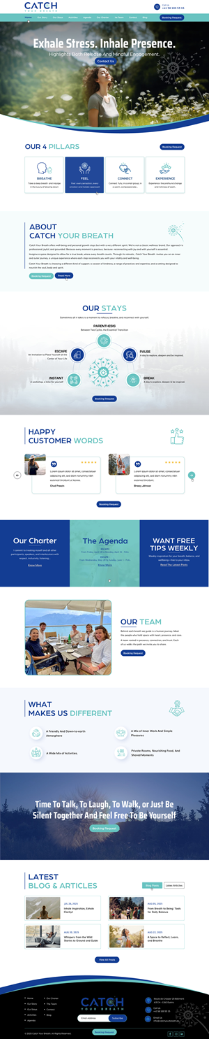 Web Design by harmi_199 for Catch Your Breath Sàrl | Design: #35705771