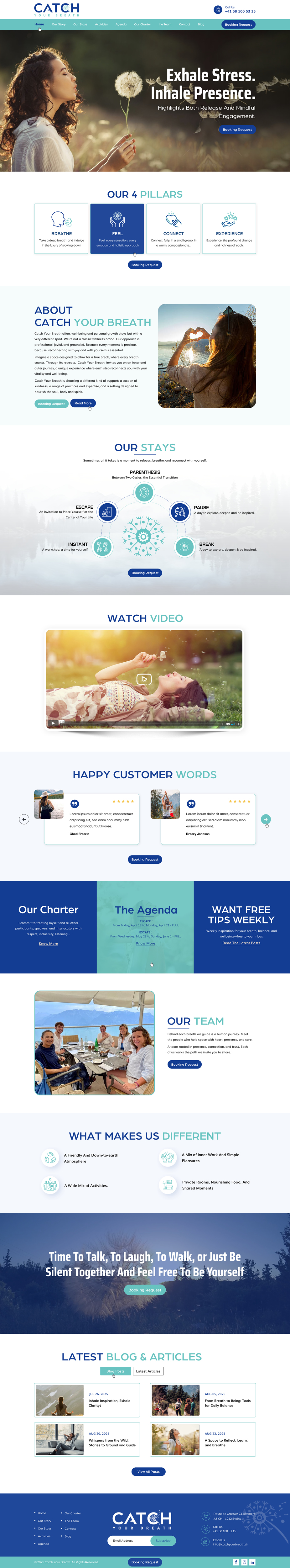 Web Design by HarmiDesigning for Catch Your Breath Sàrl | Design #35705991