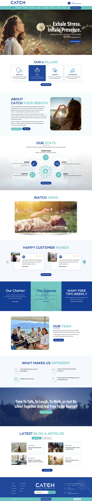 Web Design by harmi_199 for Catch Your Breath Sàrl | Design: #35705991