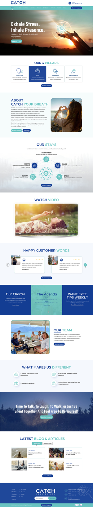 Web Design by harmi_199 for Catch Your Breath Sàrl | Design: #35705992