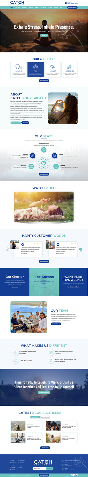 Web Design by harmi_199 for Catch Your Breath Sàrl | Design: #35705993