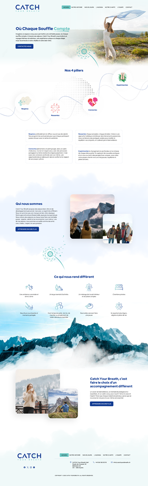 Web Design by -Marc- for Catch Your Breath Sàrl | Design: #35683585