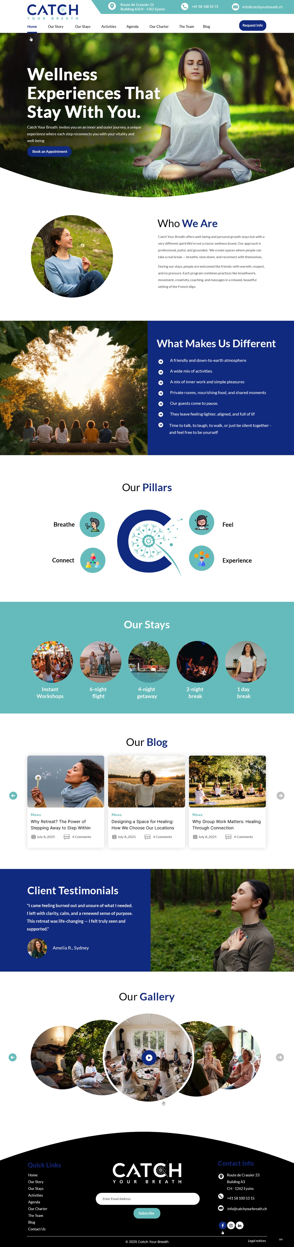 Web-Design von pb für Catch Your Breath Sàrl | Design #35683475