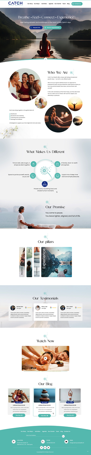 Web Design by pb for Catch Your Breath Sàrl | Design: #35683476
