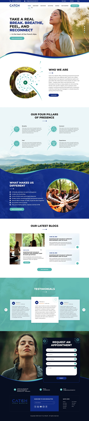 Web Design by pb for Catch Your Breath Sàrl | Design: #35683477