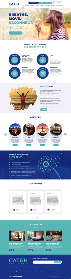 Web Design by pb for Catch Your Breath Sàrl | Design: #35683479