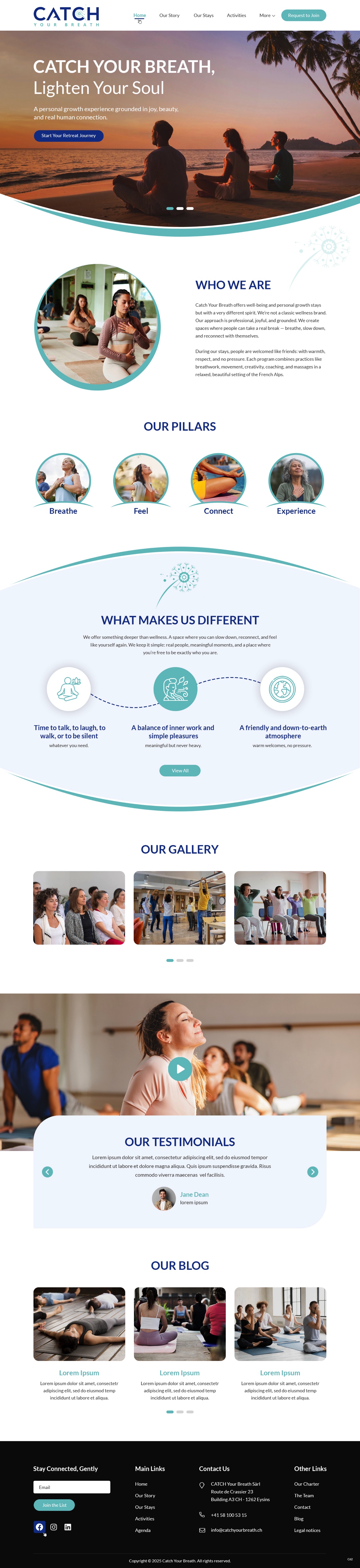 Web-Design von pb für Catch Your Breath Sàrl | Design #35683494