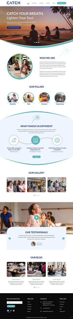 Web Design by pb for Catch Your Breath Sàrl | Design: #35683494