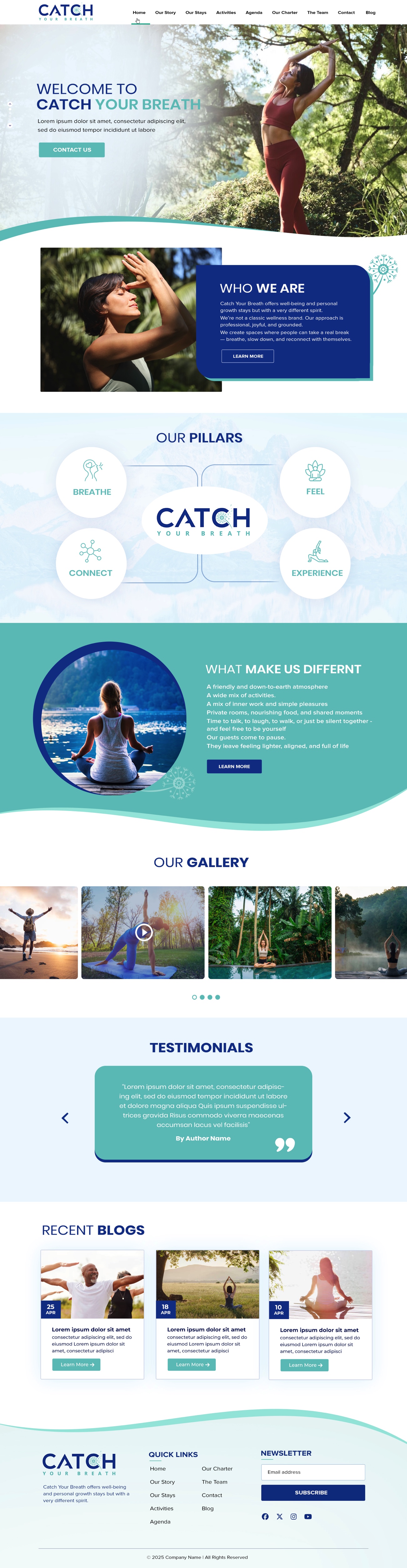 Web Design by pb for Catch Your Breath Sàrl | Design #35683495