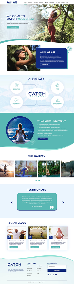Web Design by pb for Catch Your Breath Sàrl | Design: #35683495