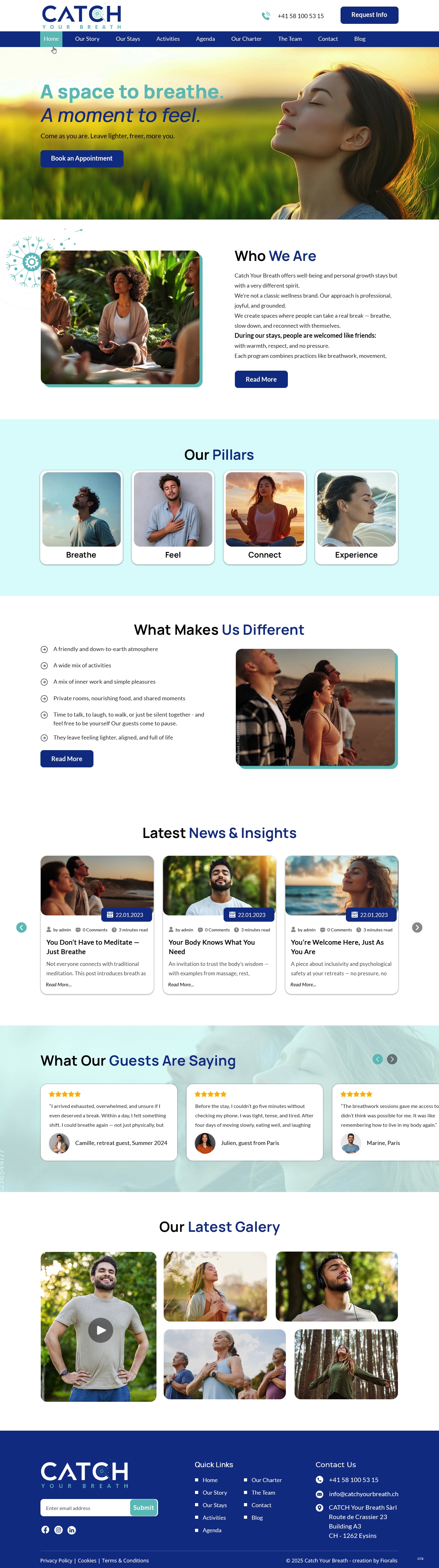 Web-Design von pb für Catch Your Breath Sàrl | Design #35683497