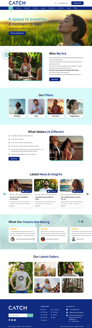 Web Design by pb for Catch Your Breath Sàrl | Design: #35683497