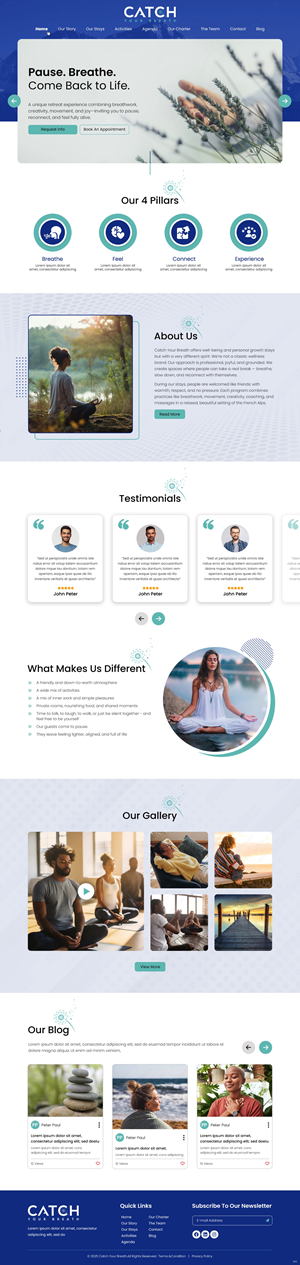 Web Design by pb for Catch Your Breath Sàrl | Design: #35683498
