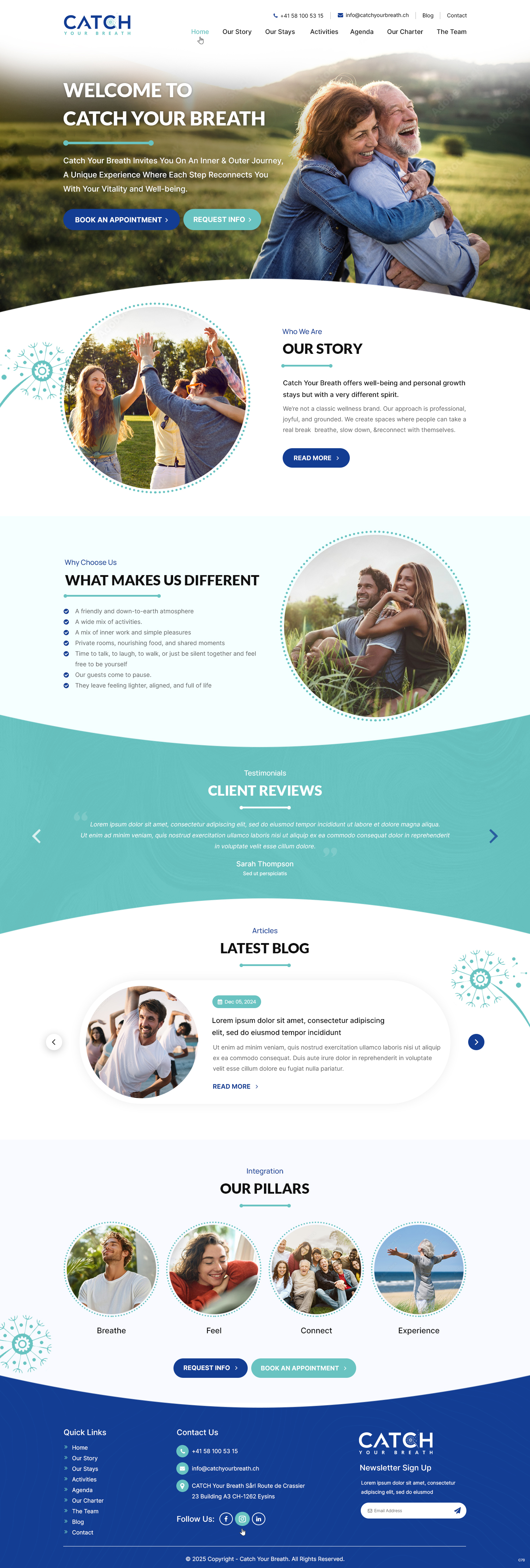 Web-Design von pb für Catch Your Breath Sàrl | Design #35690828