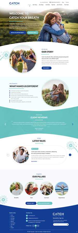 Web Design by pb for Catch Your Breath Sàrl | Design: #35690828