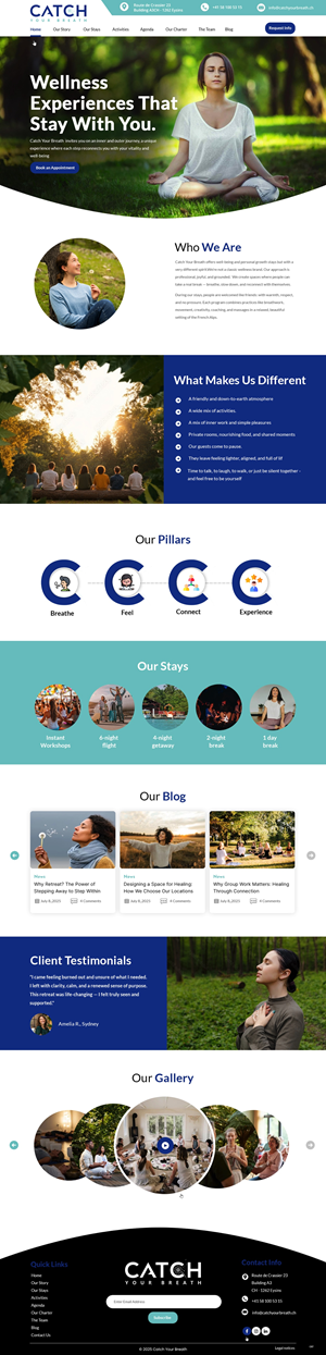 Web Design by pb for Catch Your Breath Sàrl | Design: #35690836