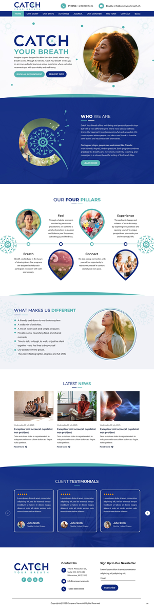 Web Design by pb for Catch Your Breath Sàrl | Design: #35690837
