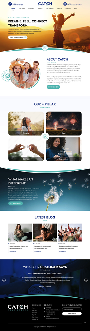 Web Design by pb for Catch Your Breath Sàrl | Design: #35690839