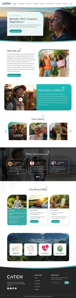 Web Design by pb for Catch Your Breath Sàrl | Design: #35690840